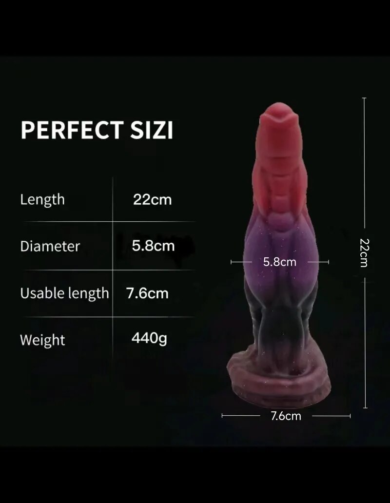 Dương vật giả gắn tường độc đáo Khủng Long Ngựa Vảy Rắn chất lượng cao