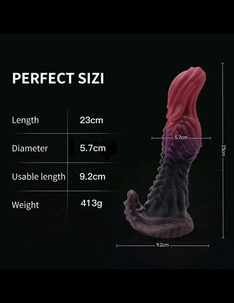 Dương vật giả gắn tường độc đáo Khủng Long Ngựa Vảy Rắn chất lượng cao