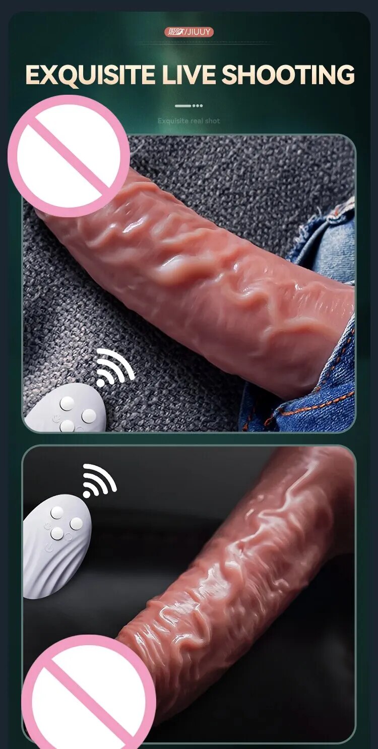 Jiuuy dương vật giả rung thụt hút chuyên sâu Đế dính tường