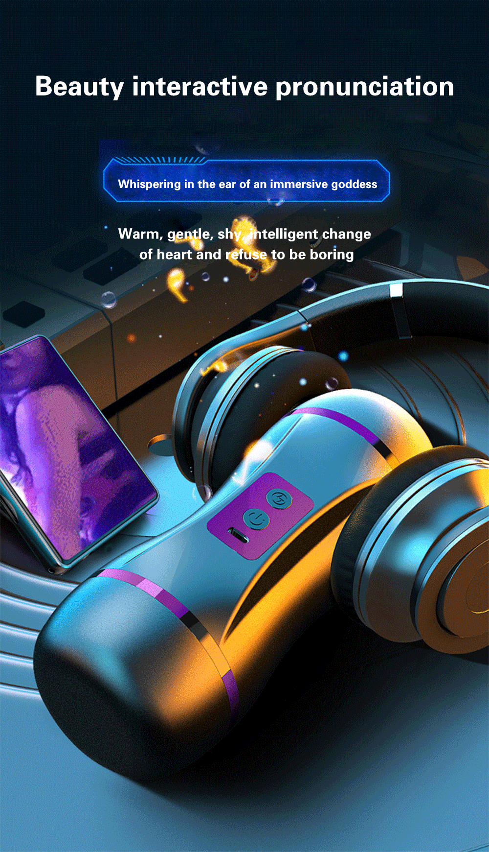 Âm đạo giả 3D 2 đầu rung hút mạnh điều khiển app siêu thực