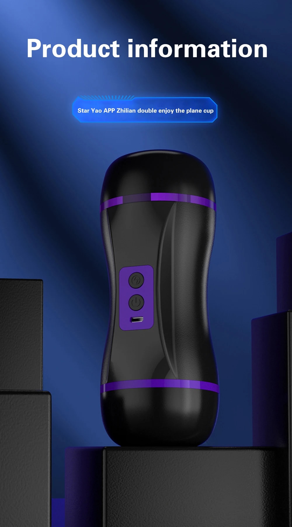 Âm đạo giả 3D 2 đầu rung hút mạnh điều khiển app siêu thực