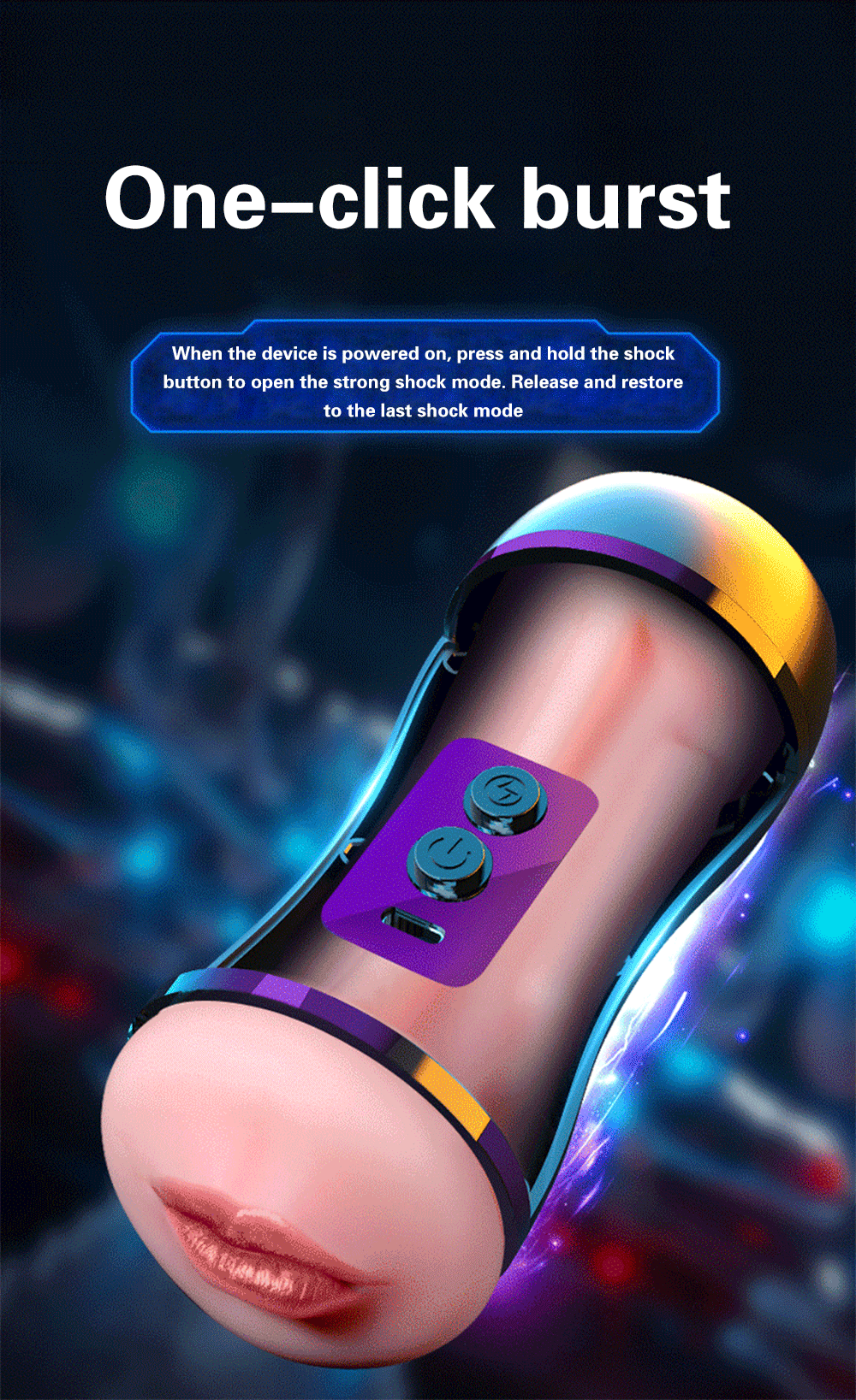 Âm đạo giả 3D 2 đầu rung hút mạnh điều khiển app siêu thực