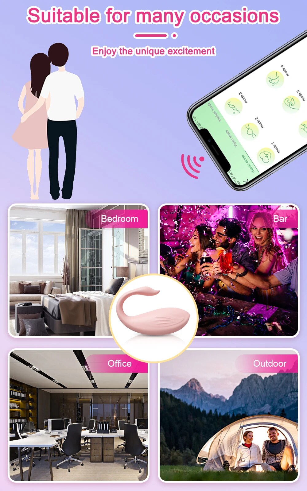 Trứng rung Love Spouse Bluetooth điều khiển qua app cao cấp