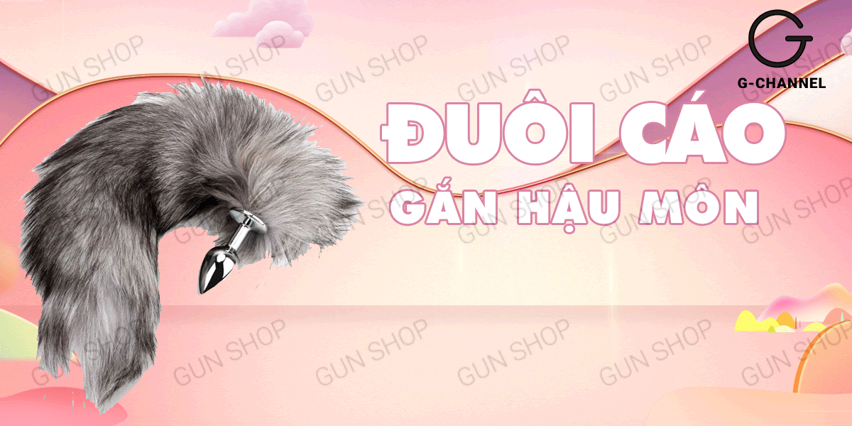 Đuôi cáo inox gắn hậu môn cao cấp lông chồn mềm mịn kích thích Đuôi cáo inox gắn hậu môn cao cấp lông chồn mềm mịn kích thích