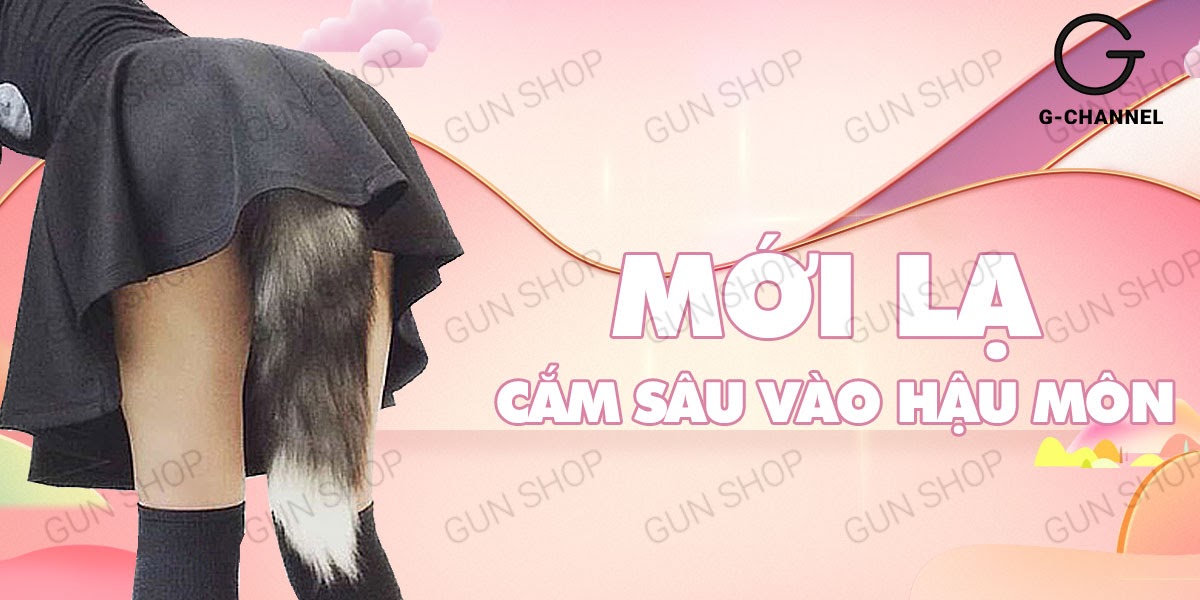 Đuôi cáo inox gắn hậu môn cao cấp lông chồn mềm mịn kích thích Đuôi cáo inox gắn hậu môn cao cấp lông chồn mềm mịn kích thích