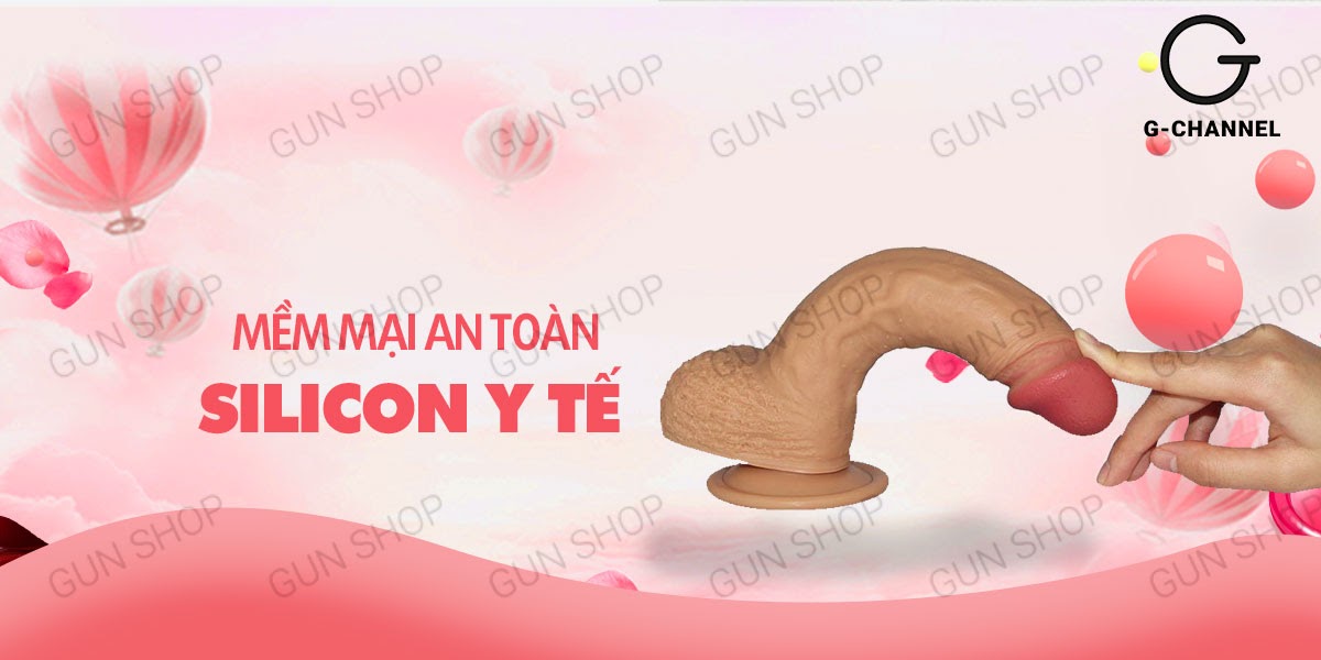 Dương vật giả Lovetoy 18cm dính tường silicon mềm mại giá tốt Dương vật giả Lovetoy 18cm dính tường silicon mềm mại giá tốt