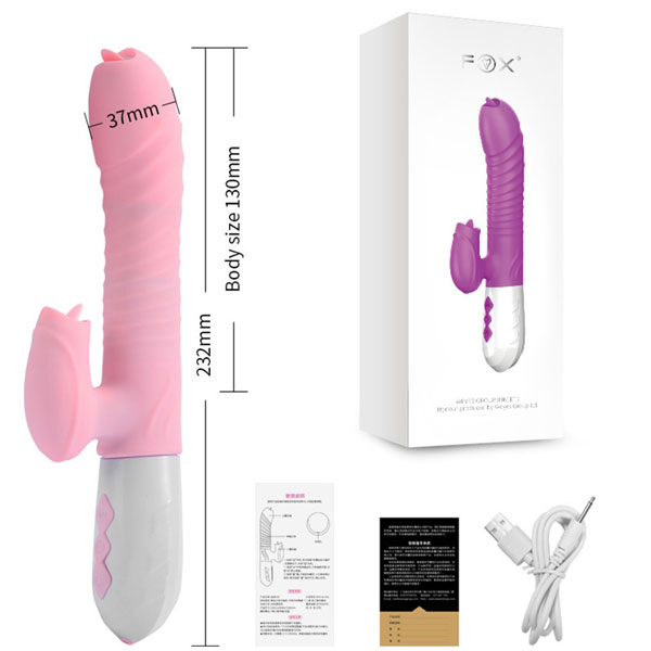 Dương vật giả Fox cao cấp rung thụt mút liếm nóng hổi Dương vật giả Fox cao cấp rung thụt mút liếm nóng hổi