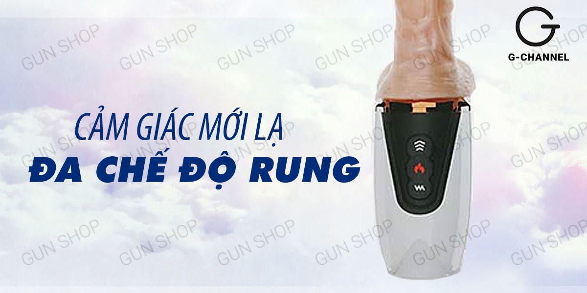 Dương vật giả Dibe cao cấp rung thụt tỏa nhiệt USB tiện lợi