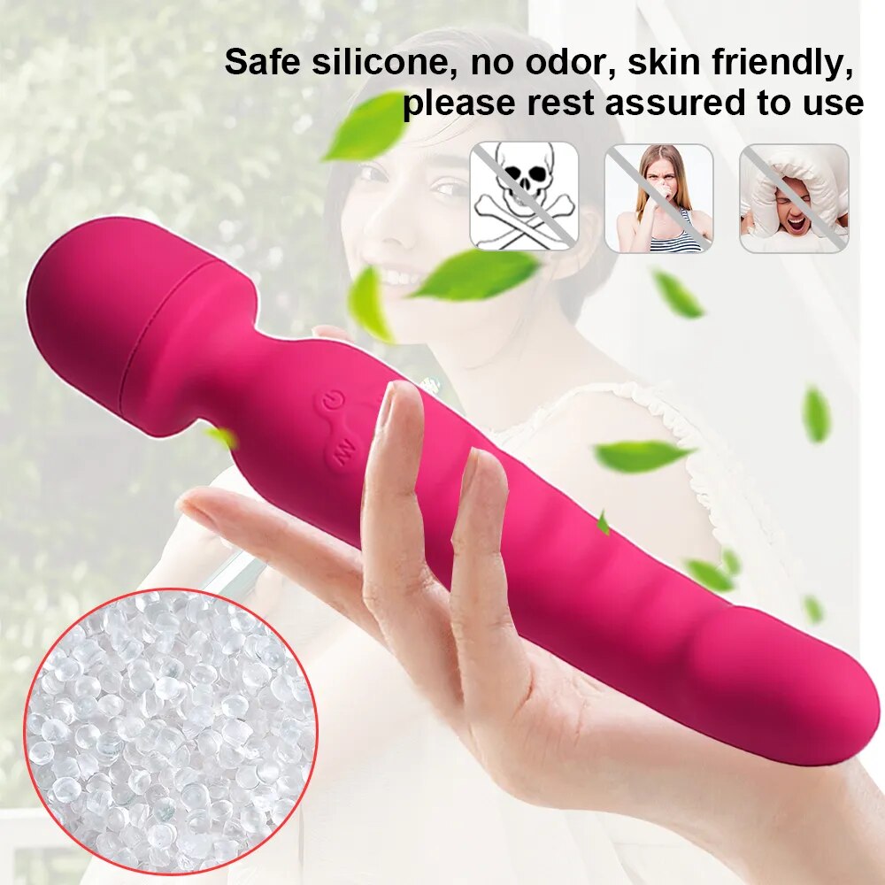 Chày rung 2 đầu Magic Wand kích thích điểm G âm đạo tăng khoái cảm
