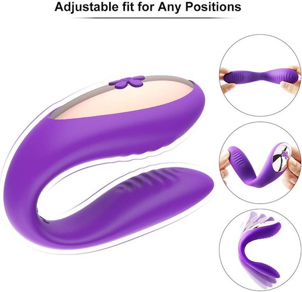 Máy rung âm đạo 2 đầu EasyToys điều khiển từ xa siêu phê