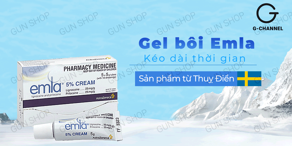 Gel bôi Emla Cream 5% chống xuất tinh sớm tốt an toàn hiệu quả