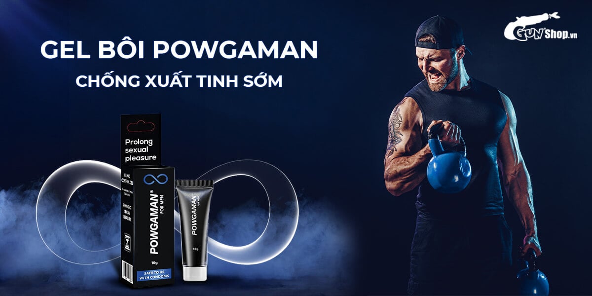 Gel bôi trơn Powgaman kéo dài thời gian tăng khoái cảm chống xuất tinh sớm Gel bôi trơn Powgaman kéo dài thời gian tăng khoái cảm chống xuất tinh sớm