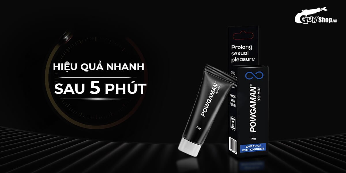 Gel bôi trơn Powgaman kéo dài thời gian tăng khoái cảm chống xuất tinh sớm Gel bôi trơn Powgaman kéo dài thời gian tăng khoái cảm chống xuất tinh sớm
