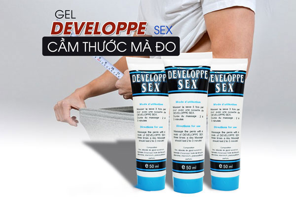 Gel Bôi Tăng Kích Thước Dương Vật Develope 50g Chính Hãng Hiệu Quả Gel Bôi Tăng Kích Thước Dương Vật Develope 50g Chính Hãng Hiệu Quả