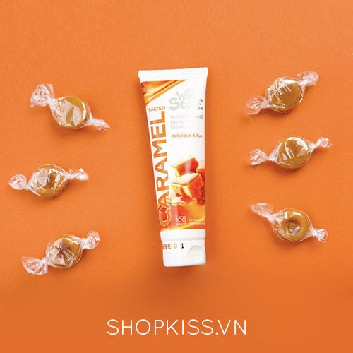 Gel bôi trơn Caramel Salted nếm được vị mặn thơm mát kích thích