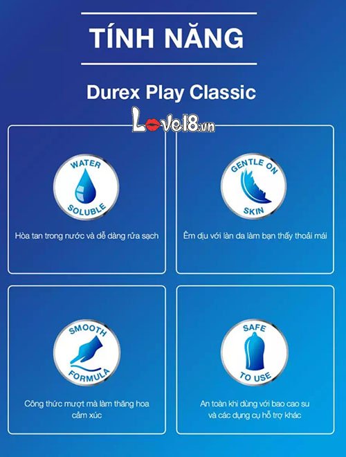 Gel Bôi Trơn Durex Play Classic 100ml Tăng Cảm Giác, An Toàn