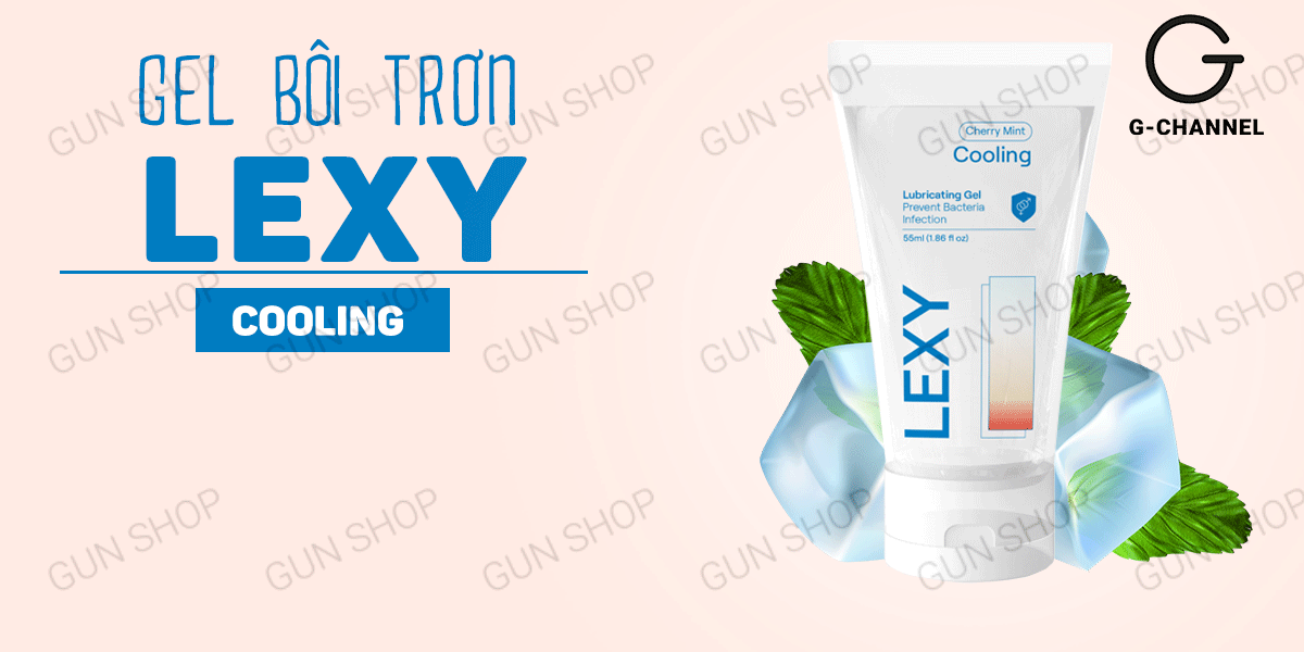 Gel bôi trơn bạc hà Lexy Cooling mát lạnh - Tăng khoái cảm 55ml Gel bôi trơn bạc hà Lexy Cooling mát lạnh - Tăng khoái cảm 55ml