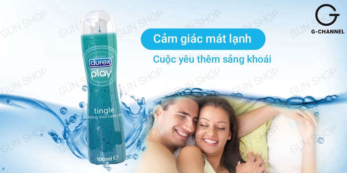 Gel bôi trơn mát lạnh Durex Tingle 100ml kích thích tăng hưng phấn Gel bôi trơn mát lạnh Durex Tingle 100ml kích thích tăng hưng phấn