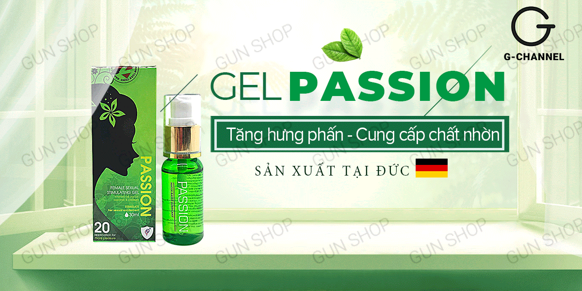 Gel bôi trơn Passion tăng khoái cảm nữ dịu nhẹ không mùi 30ml Gel bôi trơn Passion tăng khoái cảm nữ dịu nhẹ không mùi 30ml