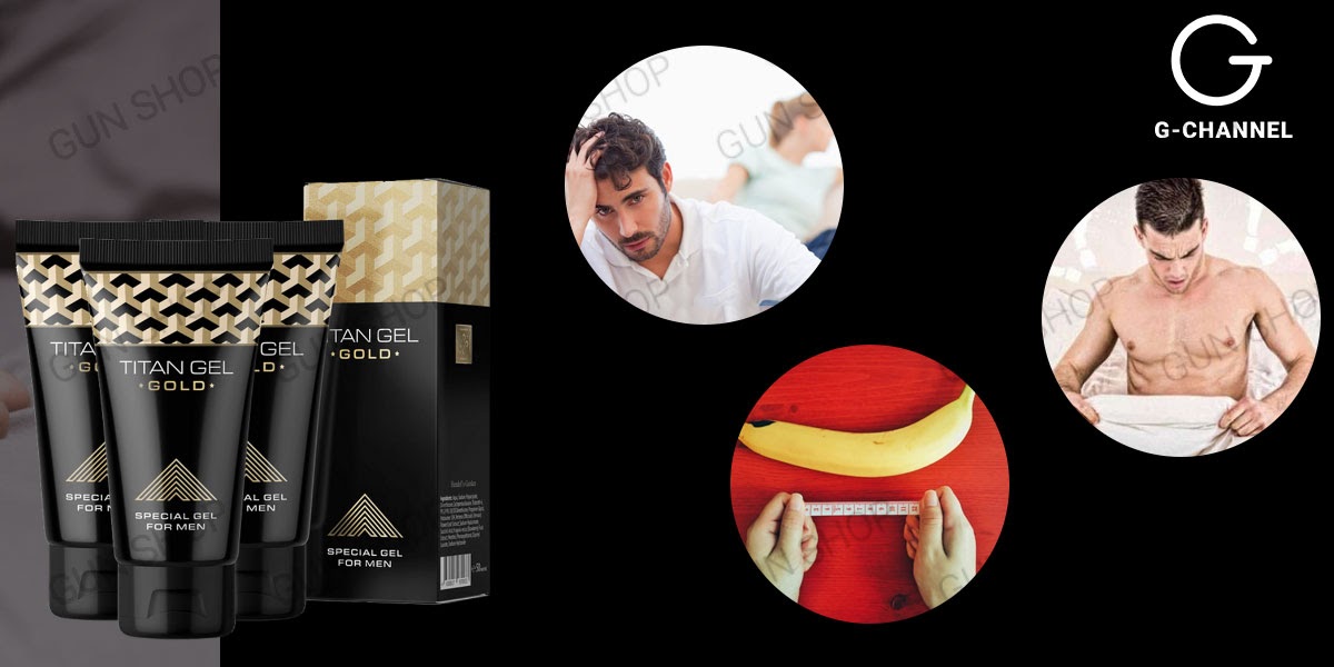 Gel bôi trơn Titan Gold tăng kích thước dương vật nhanh chóng 50ml
