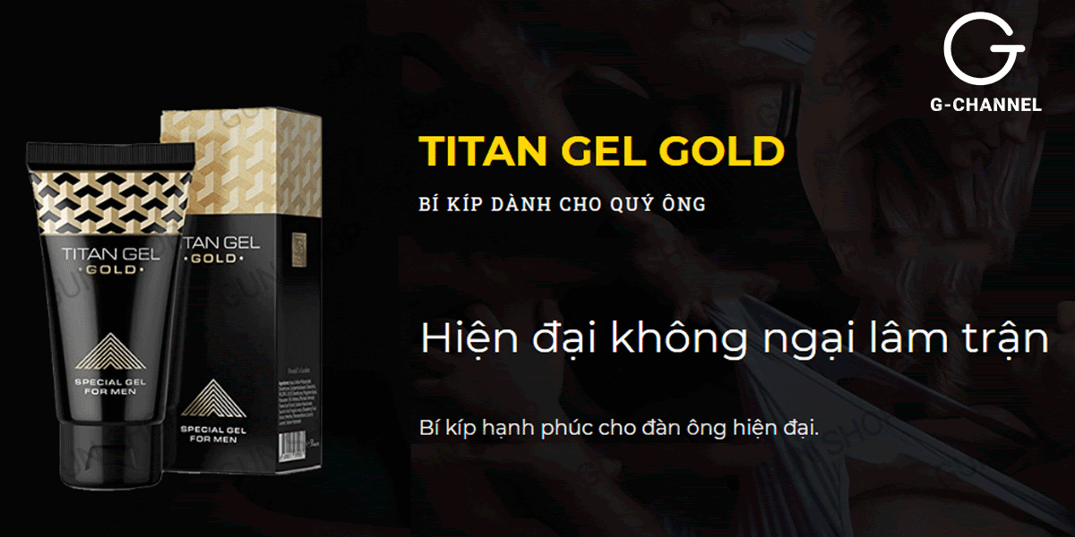 Gel bôi trơn Titan Gold tăng kích thước dương vật nhanh chóng 50ml