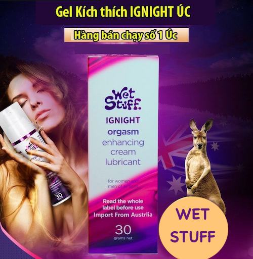 Gel bôi trơn nữ Wet Stuff Ignight 30g tăng khoái cảm se khít