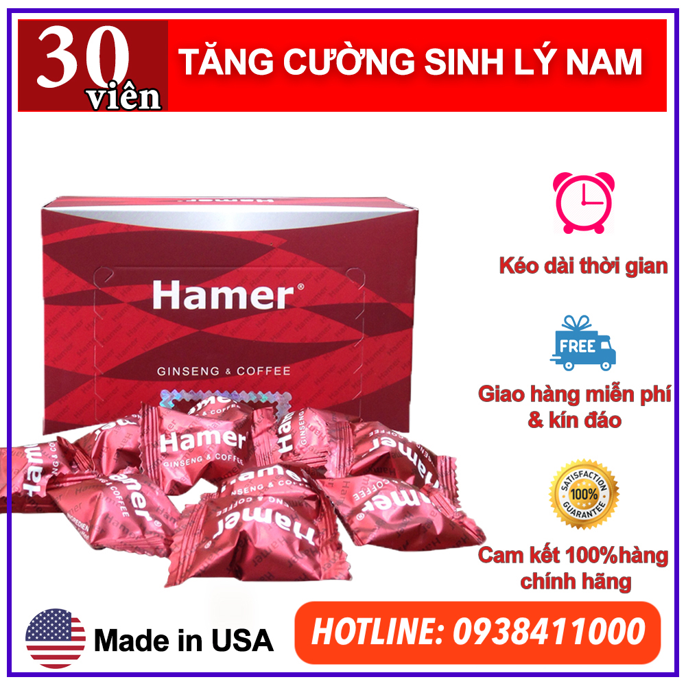 Kẹo Sâm Hamer USA chính hãng tăng cường sinh lý kéo dài thời gian