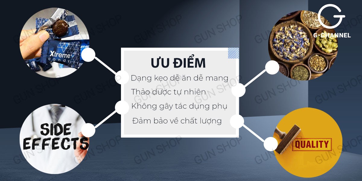 Kẹo nhân sâm Xtreme tăng cường sinh lý hiệu quả nhanh chóng