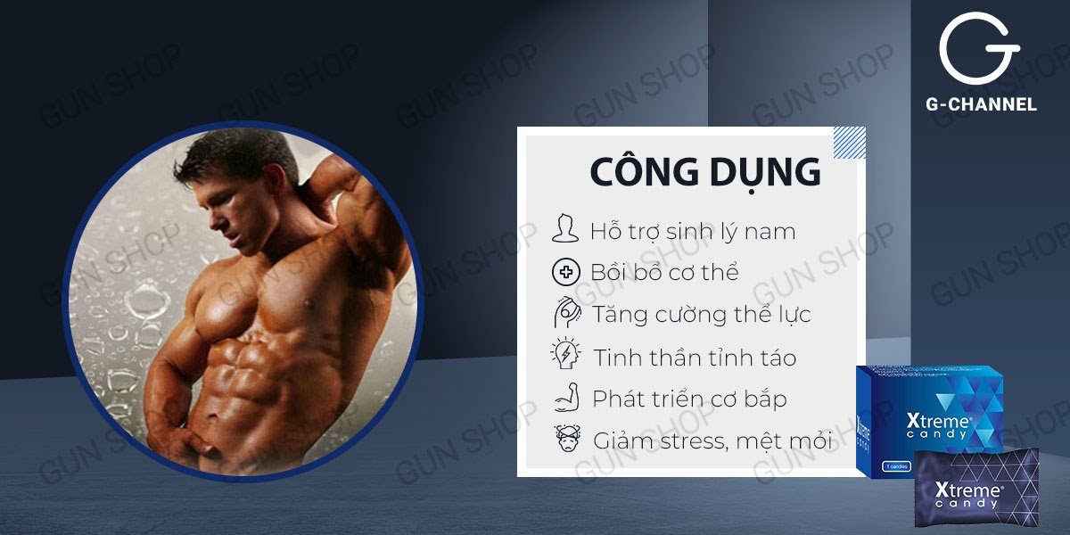 Kẹo nhân sâm Xtreme tăng cường sinh lý hiệu quả nhanh chóng