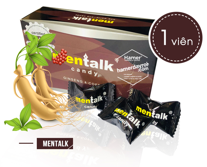 Kẹo nhân sâm Mentalk Candy sinh lực dồi dào hấp dẫn bùa yêu
