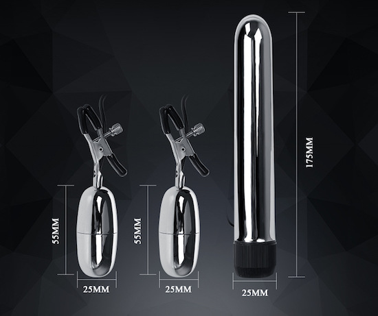 Bộ Thanh Rung Điểm G Turbo Kẹp Vú Trứng Rung Kích Thích