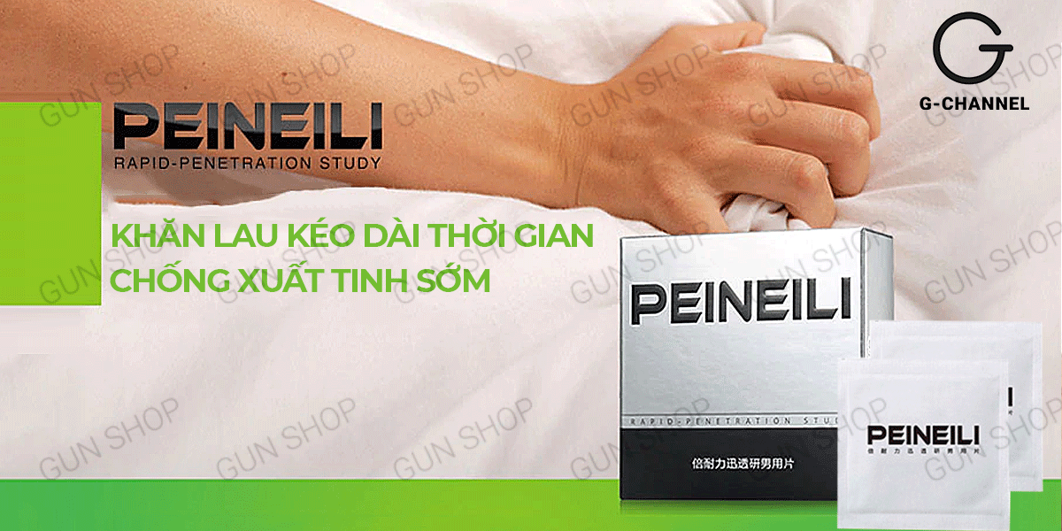 Khăn lau Peineili chống xuất tinh sớm Kéo dài quan hệ An toàn tiện lợi Khăn lau Peineili chống xuất tinh sớm Kéo dài quan hệ An toàn tiện lợi