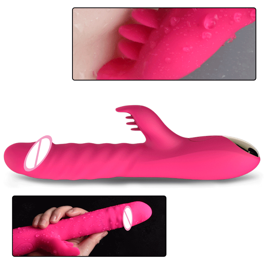 Dương vật giả đa năng rung thụt xoay kèm nhánh liếm kích thích