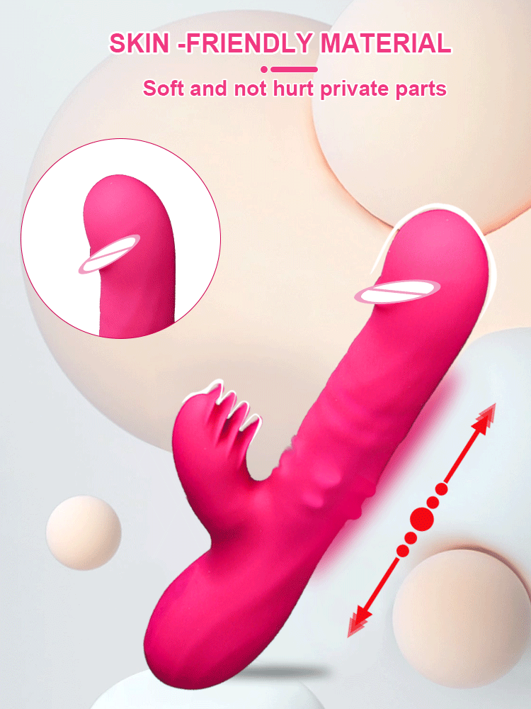 Dương vật giả đa năng rung thụt xoay kèm nhánh liếm kích thích