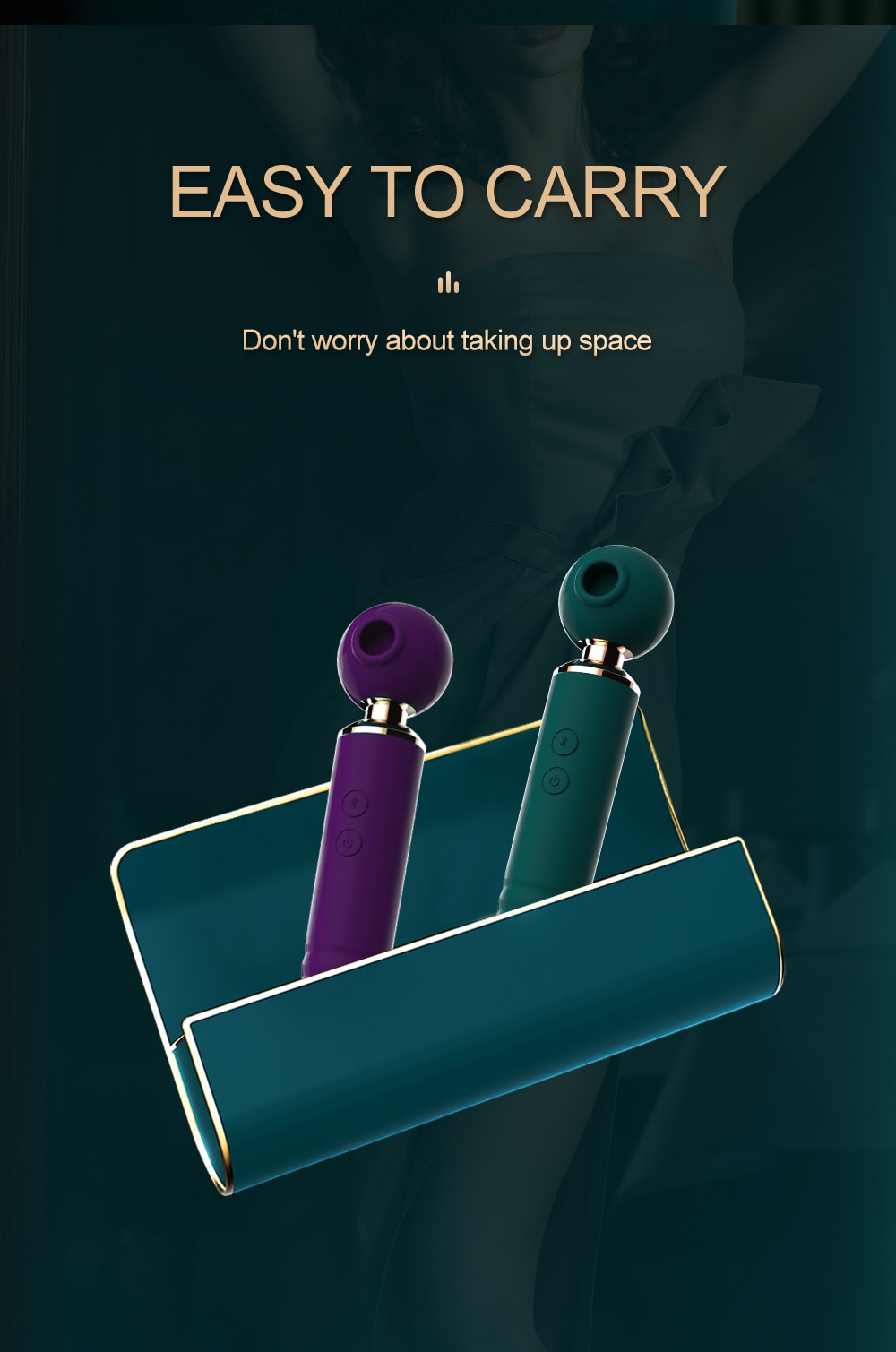 Chày rung 2 đầu 3 in 1 thụt hút massage kích thích cảm xúc