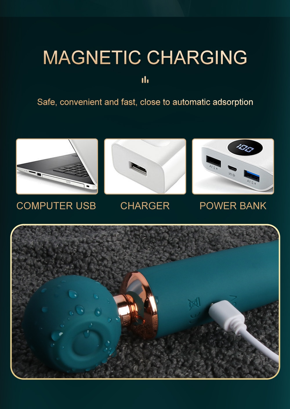 Chày rung 2 đầu 3 in 1 thụt hút massage kích thích cảm xúc