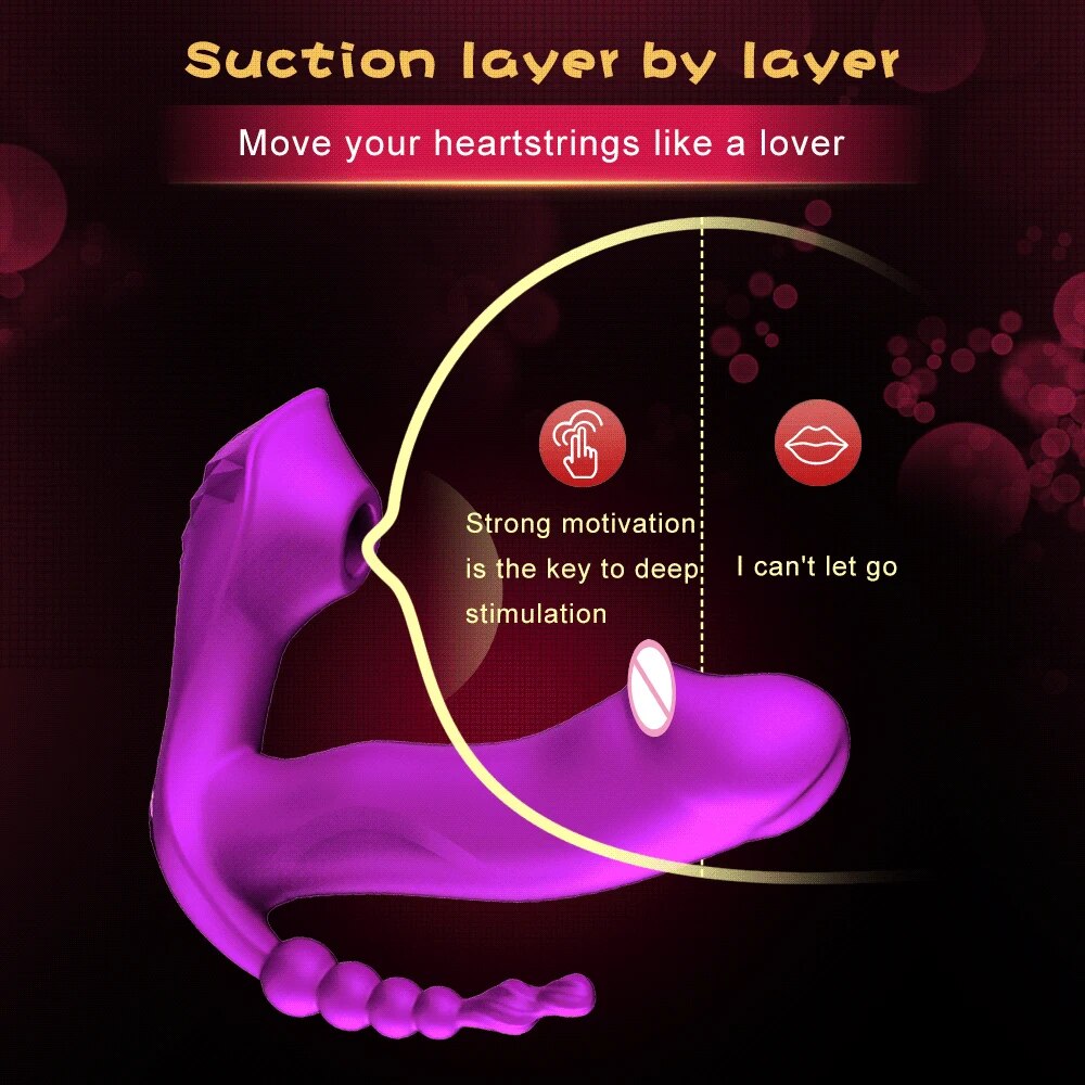 Máy massage 3in1 rung kích thích điểm G bú hút âm đạo nóng hổi