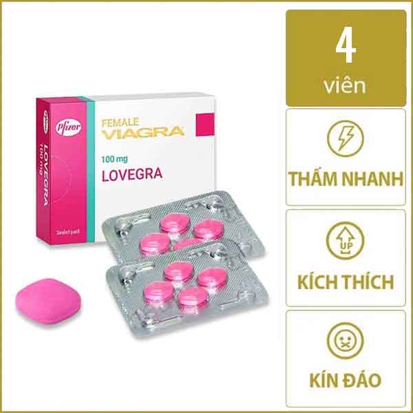 Lady Era 50mg thuốc kích thích nữ Pfizer Mỹ tăng hưng phấn nhanh