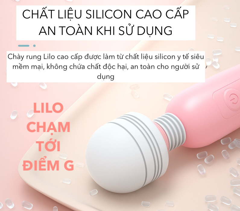 Chày rung Lilo không dây điểm G sạc USB giá tốt kích thích Chày rung Lilo không dây điểm G sạc USB giá tốt kích thích
