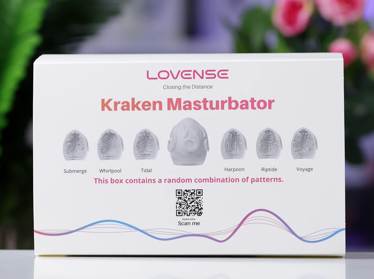 Âm đạo giả Lovense Kraken silicone trứng nhỏ gọn siêu mềm mại kích thích
