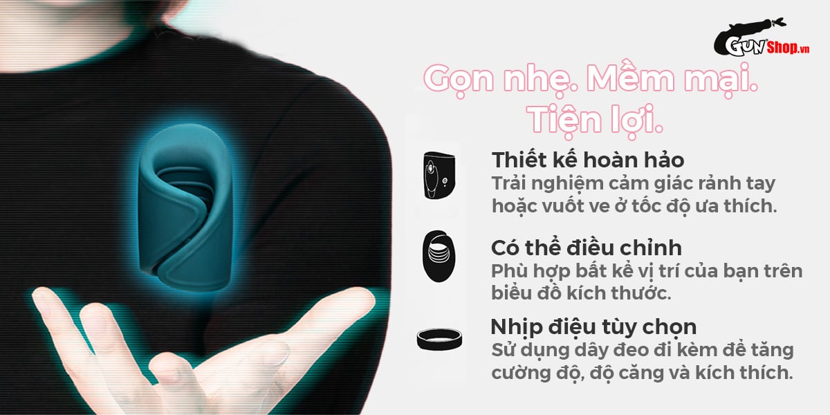 Vòng đeo dương vật Lovense Gush điều khiển app tăng cực khoái