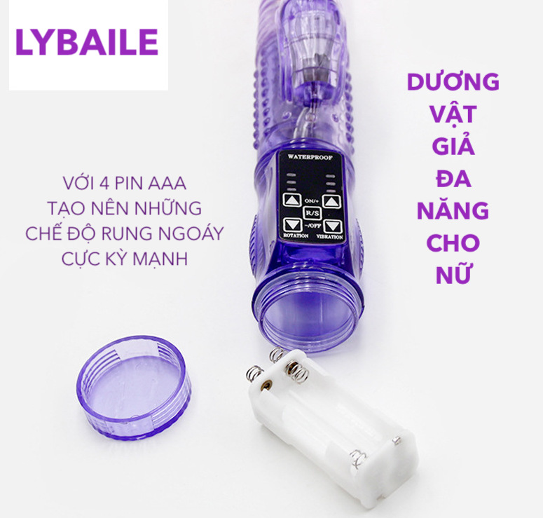 Lybaile dương vật giả rung ngoáy xoay bi đa năng kích thích nữ