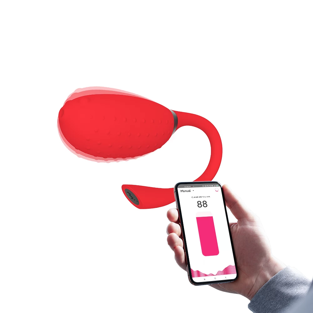 Trứng rung Fugu Đỏ Magic Motion Bluetooth điều khiển tiện lợi