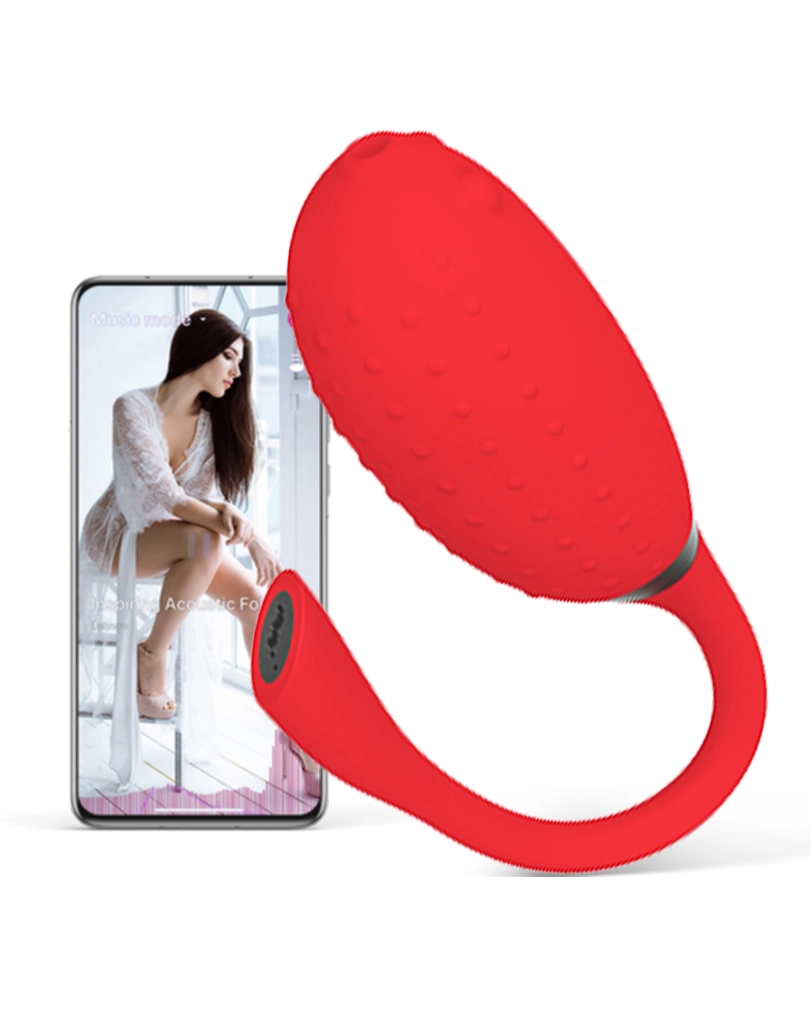 Trứng rung Fugu Đỏ Magic Motion Bluetooth điều khiển tiện lợi