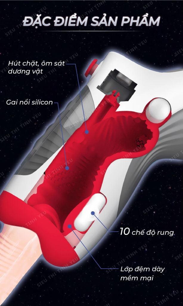 Máy bú mút Leten Air đa năng, trải nghiệm sướng đỉnh, siêu tiện