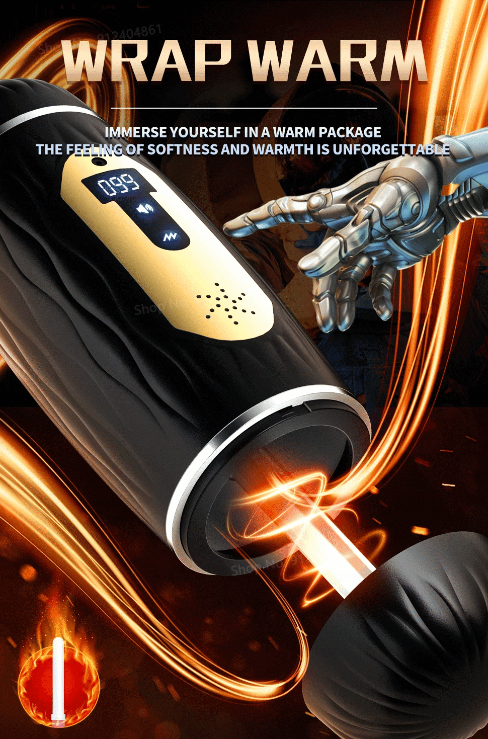 Âm đạo giả cao cấp rung thổi kèn bú mút kích thích nam