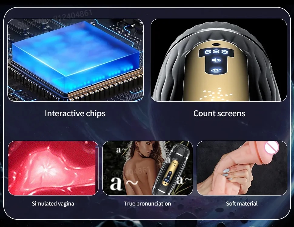 Âm đạo giả cao cấp rung thổi kèn bú mút kích thích nam