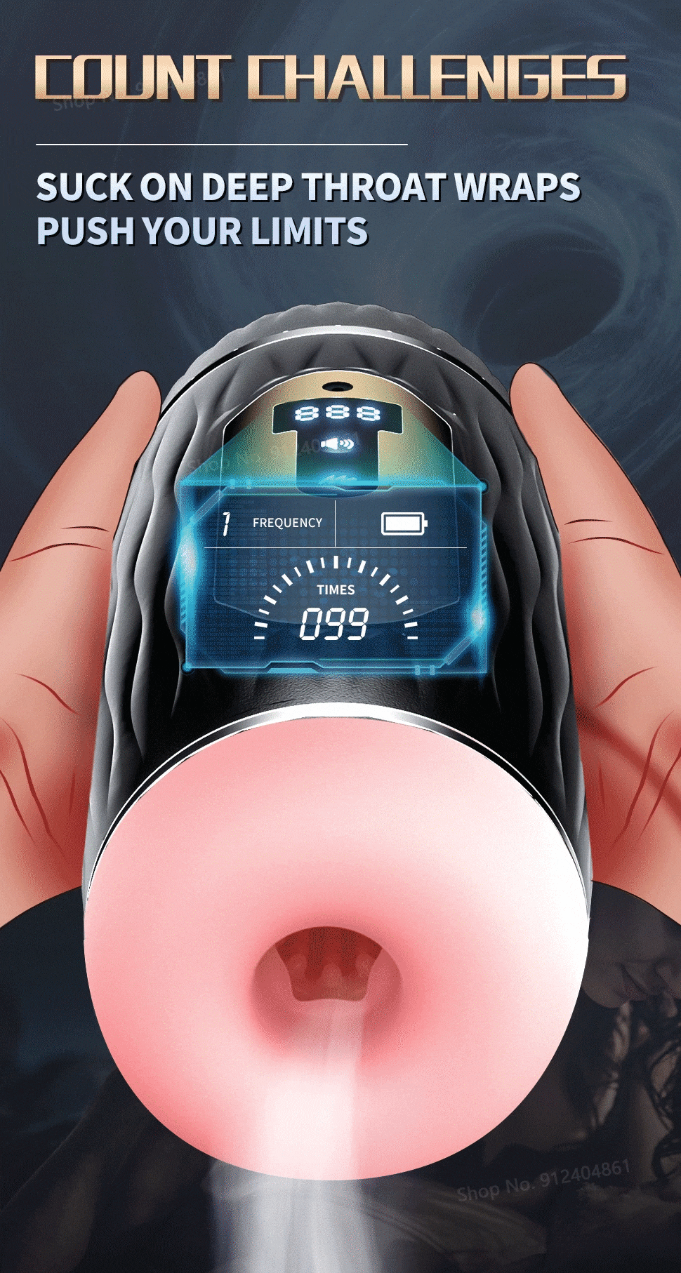 Âm đạo giả cao cấp rung thổi kèn bú mút kích thích nam