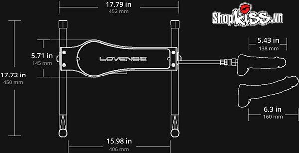 Máy làm tình tự động 2 đầu Lovense Machine đa chức năng kích thích