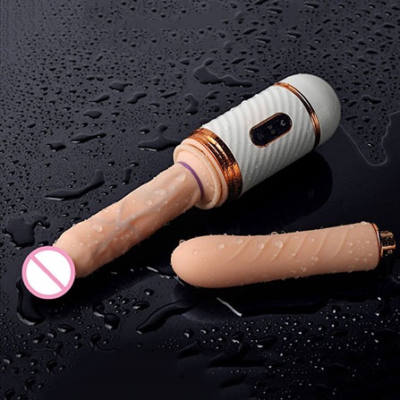 Dương vật giả Cyclone Fire rung thụt điều khiển xa sưởi ấm sạc USB kích thích mạnh